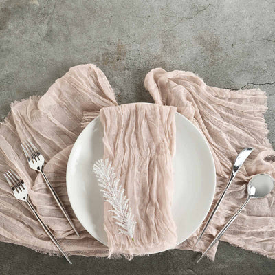 Natural Elegance with Gauze Cheesecloth Napkins Natural Elegance with Gauze Cheesecloth Napkins