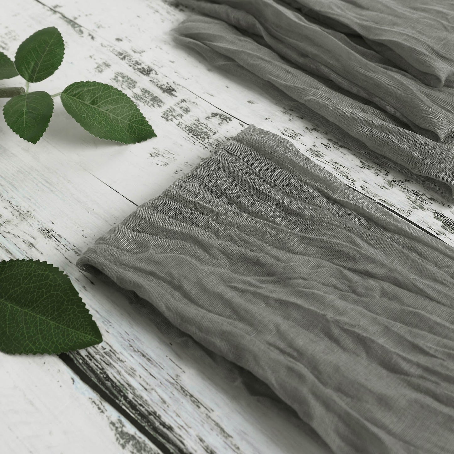 5 Gray Cheesecloth Dinner Napkins Gauze Size 24 Inch x 19 Inch