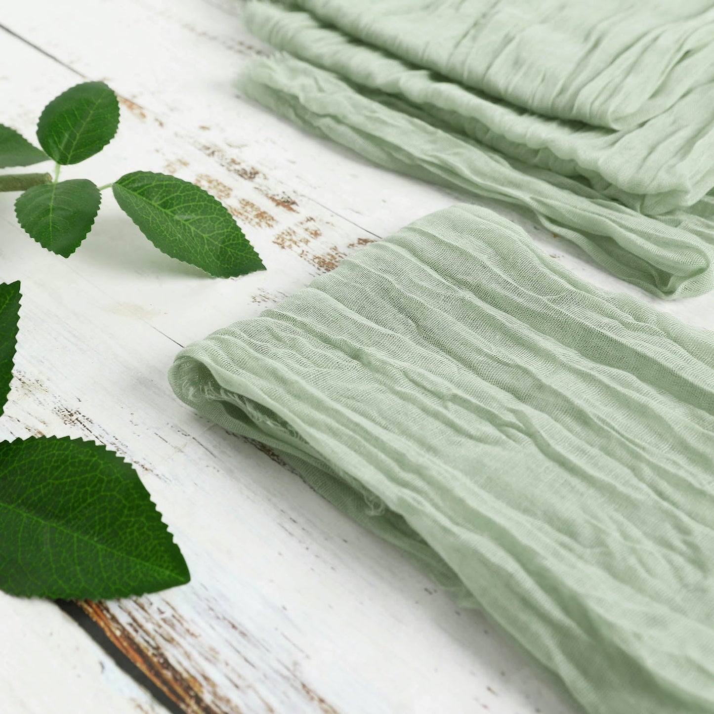 Cheesecloth Napkins In Sage Green 5 Pack 24 Inch x 19 Inch