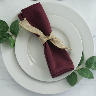 The Luxurious Feel of Burgundy Seamless Napkins The Luxurious Feel of Burgundy Seamless Napkins