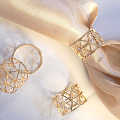 Elevate Your Table Setting with Metallic Gold Napkin Rings Elevate Your Table Setting with Metallic Gold Napkin Rings