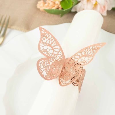 Elegant Rose Gold Butterfly Design Elegant Rose Gold Butterfly Design