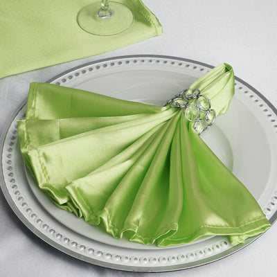 Elevate Your Event with Apple Green Satin Napkins Elevate Your Event with Apple Green Satin Napkins
