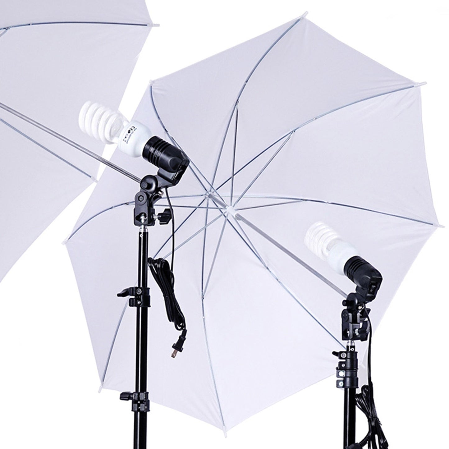 Photo Video Studio Lighting 10 Feet 600 W Umbrella With Green Black White Chromakey Muslin Background Support System