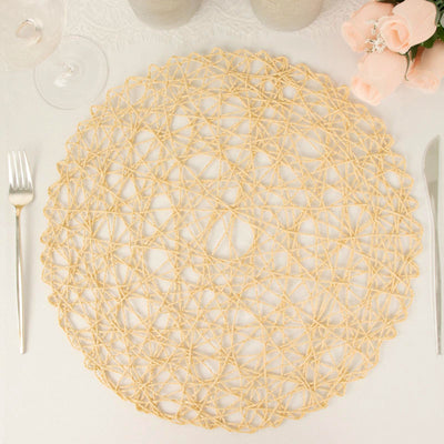 Durability and Reusability of Beige Woven Fiber Placemats Durability and Reusability of Beige Woven Fiber Placemats