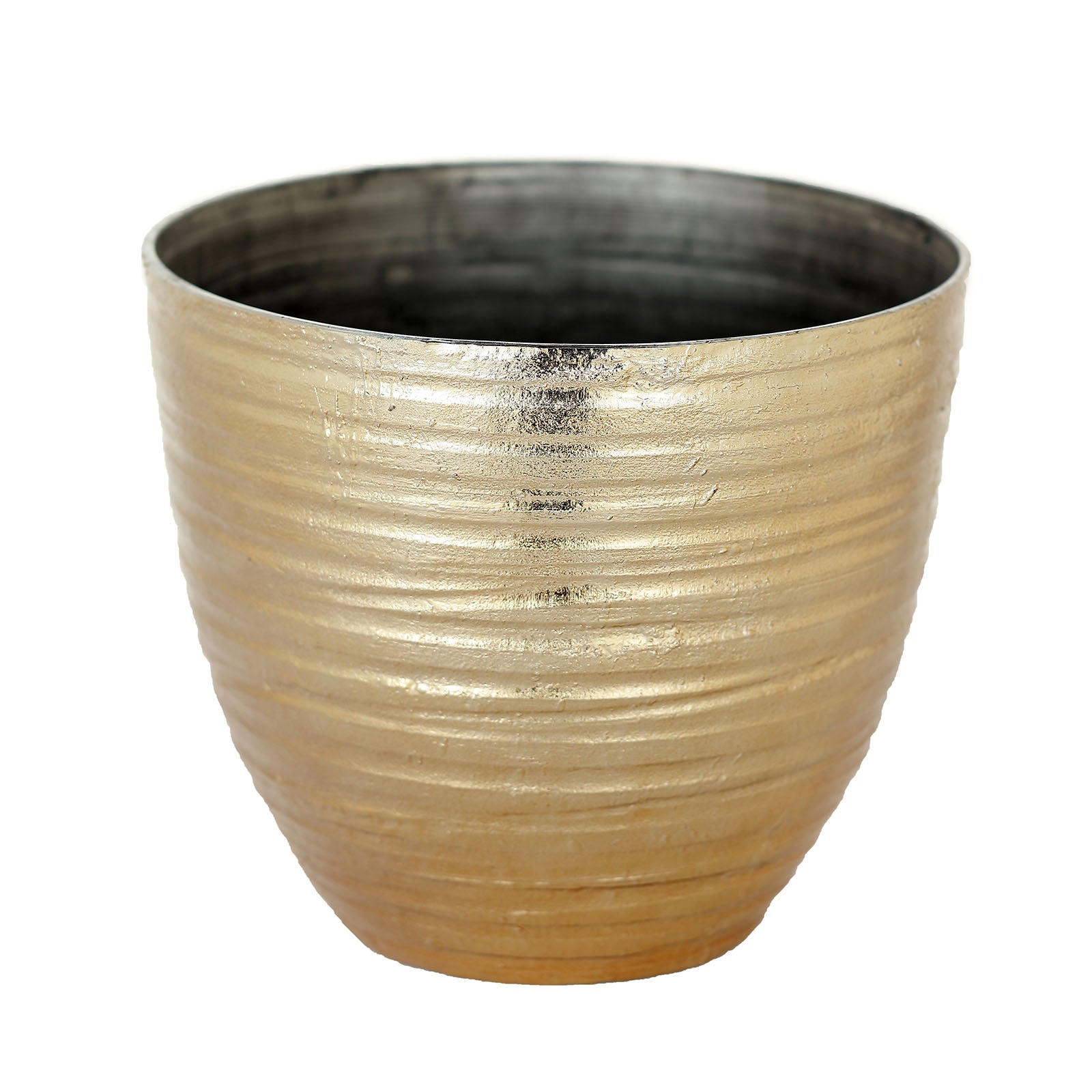 large gold plant pot indoor 12" Metallic Gold Textured Finish Flower Pot – Decorative Indoor Outdoor Planter