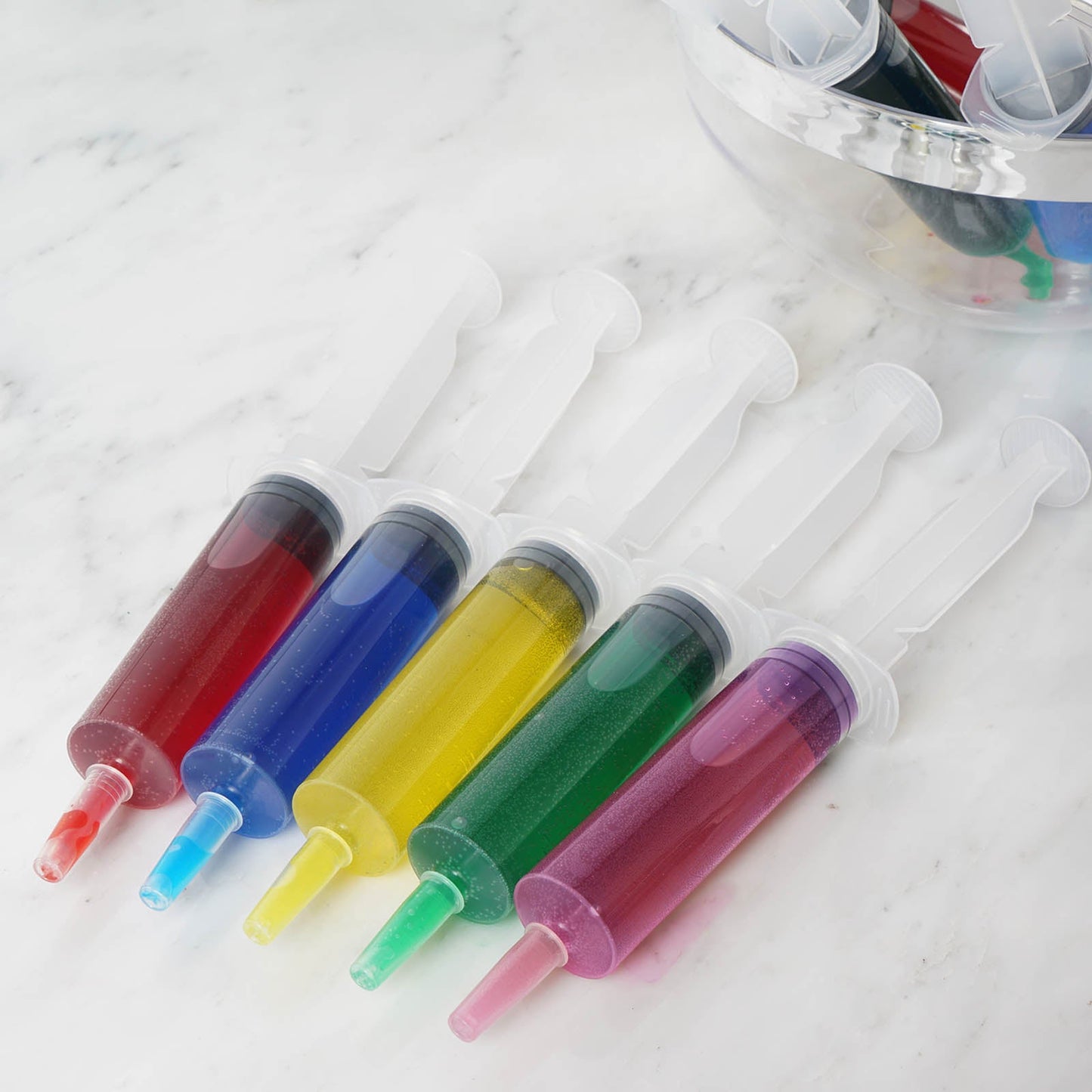 Disposable Plastic Cocktail Jello Shot Syringes 1.5 oz In Clear 24 Pack