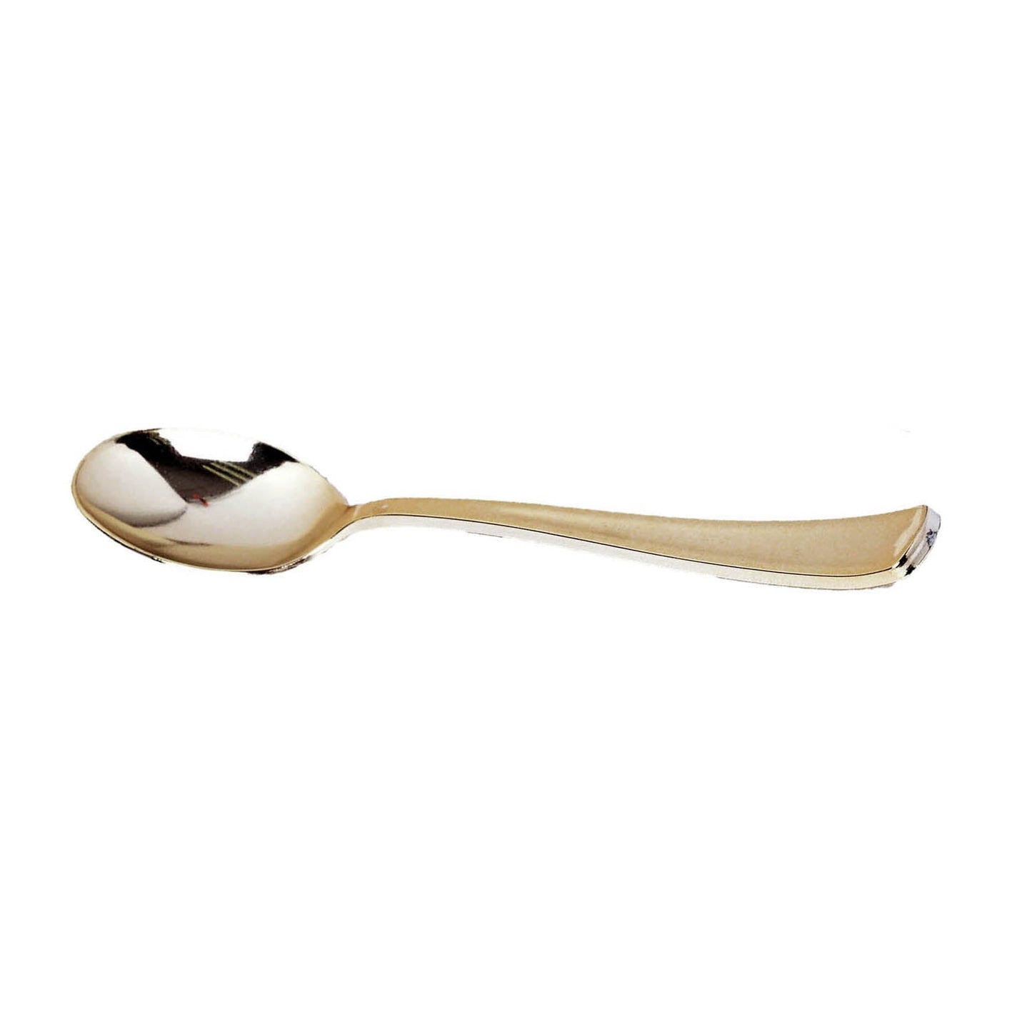 7" Metallic Gold Heavy Duty Plastic Spoon - 25 Pack