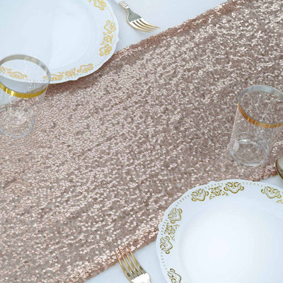 Unmatched Glamour with the Rose Gold Sequin Table Runner Unmatched Glamour with the Rose Gold Sequin Table Runner
