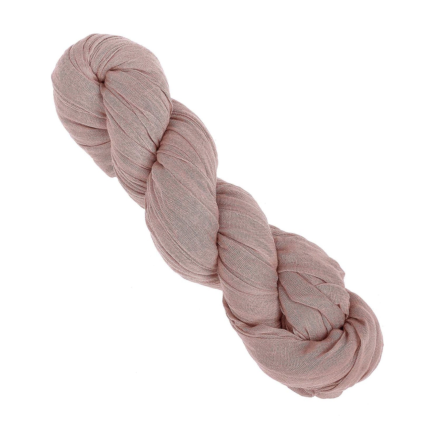 10 Feet Dusty Rose Colored Gauze Cheesecloth Table Runner