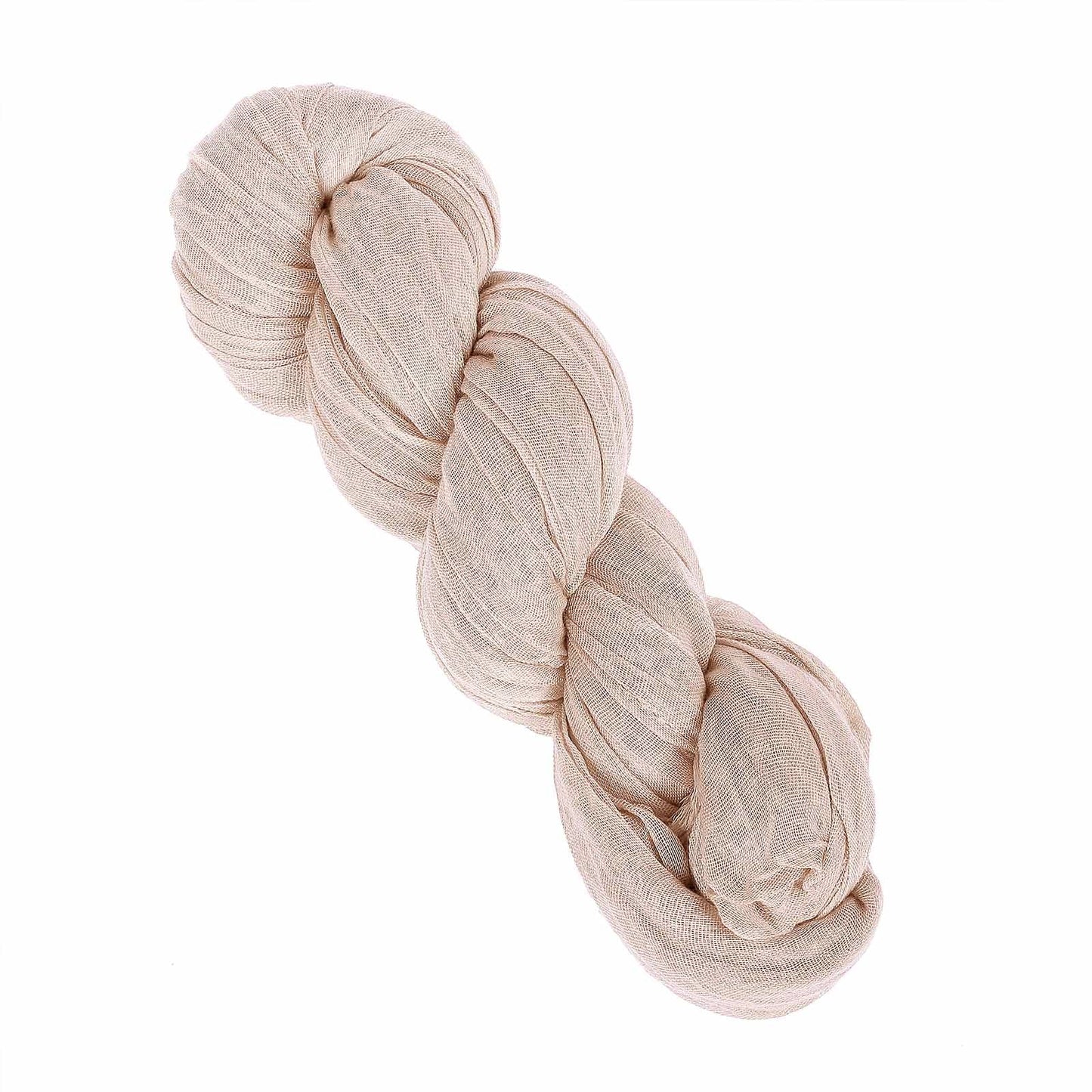 Gauze Cheesecloth Table Runner in Nude Beige 10 Feet