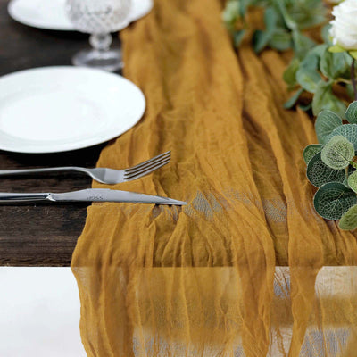 Versatile Uses of the Mustard Yellow Gauze Cheesecloth Table Runner Versatile Uses of the Mustard Yellow Gauze Cheesecloth Table Runner