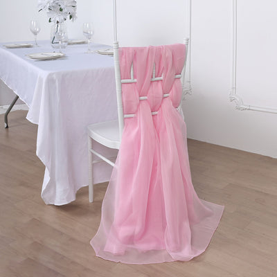 Versatile Uses of Pink Chiffon Chair Sashes Versatile Uses of Pink Chiffon Chair Sashes