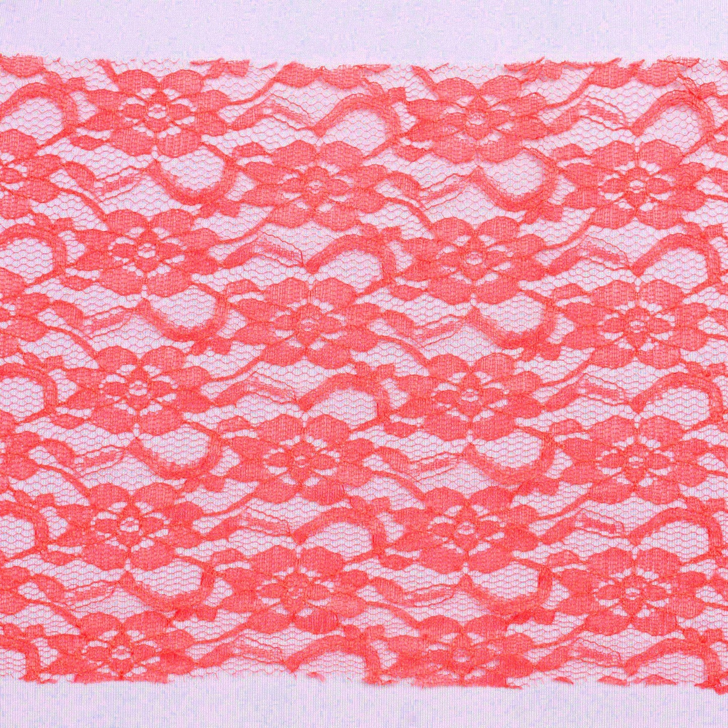 5 Pcs | 6 inch x108 inch Coral Lace Chair Sashes