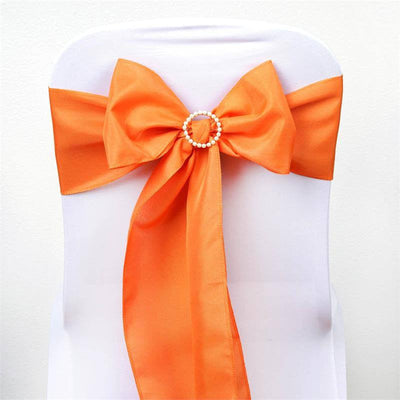 Transform Your Event with Vibrant Orange Chair Sashes Transform Your Event with Vibrant Orange Chair Sashes