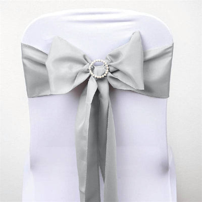 Elevate Your Event with Silver Polyester Chair Sashes Elevate Your Event with Silver Polyester Chair Sashes