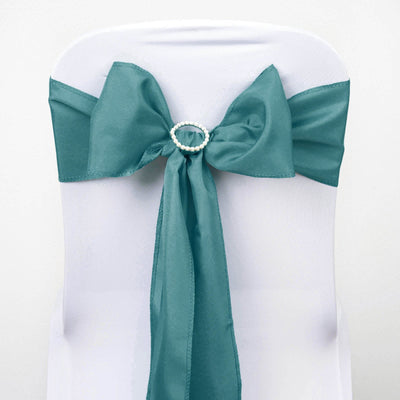 Transform Your Venue with Turquoise Chair Sashes Transform Your Venue with Turquoise Chair Sashes