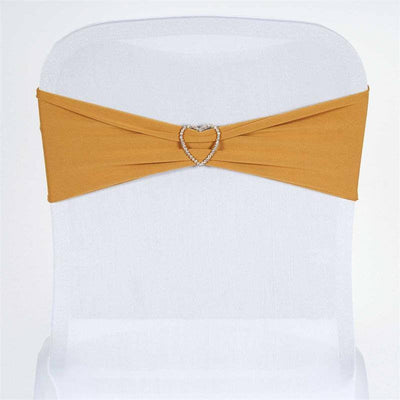 Premium Quality Gold Spandex Chair Sashes Premium Quality Gold Spandex Chair Sashes
