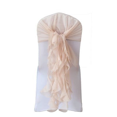Durability and Easy Maintenance of the Nude Chiffon Curly Chair Sash Durability and Easy Maintenance of the Nude Chiffon Curly Chair Sash