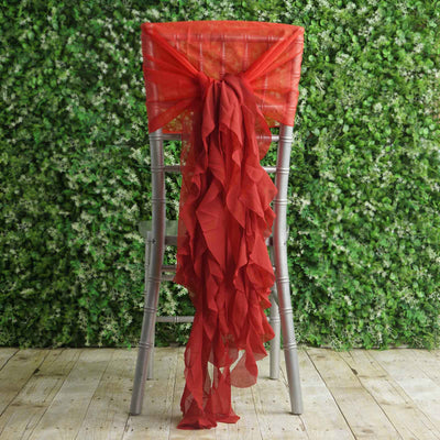 Luxurious Red Chiffon Hoods Luxurious Red Chiffon Hoods