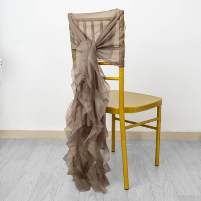 Elegant Design of Taupe Chiffon Hoods Elegant Design of Taupe Chiffon Hoods