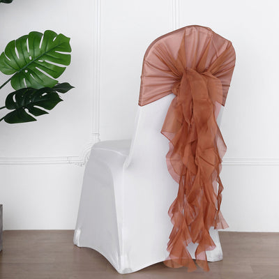 Charming Ruffled Willow Chair Sashes Charming Ruffled Willow Chair Sashes