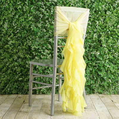 Whimsical Ruffled Willow Chair Sashes Whimsical Ruffled Willow Chair Sashes