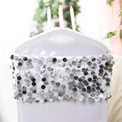 Transform Your Chairs with Silver Sequins Transform Your Chairs with Silver Sequins