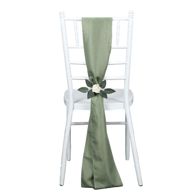 Elevate Your Event with Dusty Sage Green Chair Sashes Elevate Your Event with Dusty Sage Green Chair Sashes