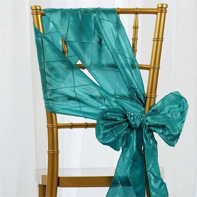 Transform Your Event with Turquoise Pintuck Chair Sashes Transform Your Event with Turquoise Pintuck Chair Sashes