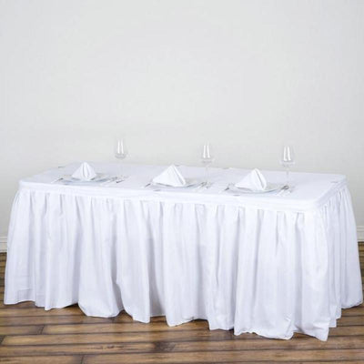 Durability and Reusability of the 17ft Polyester Table Skirt Durability and Reusability of the 17ft Polyester Table Skirt