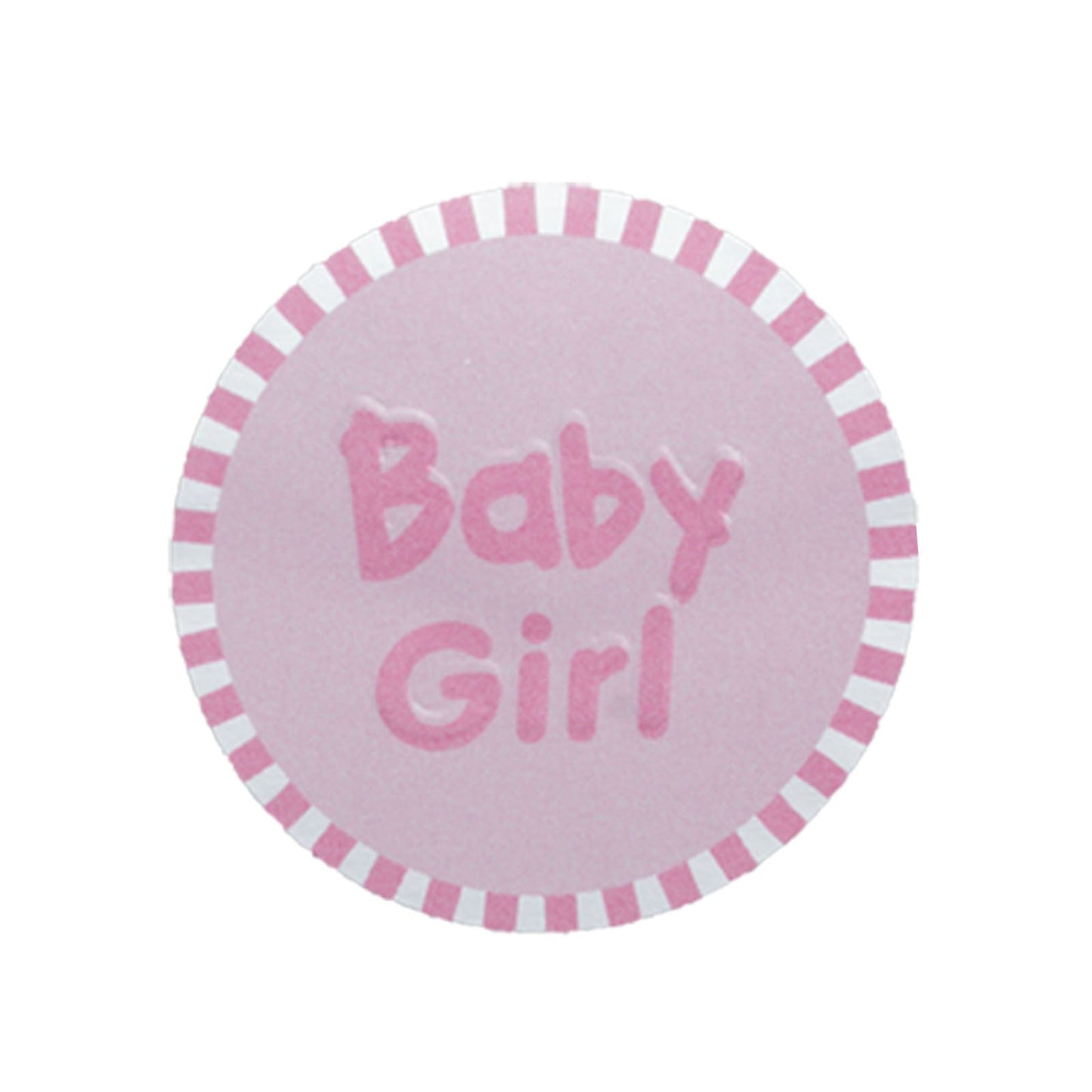 100 Pieces Round Pink Sweet Baby Girl Stickers#whtbkgd