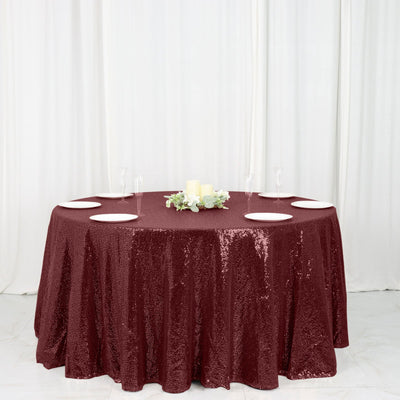 Glamorous Design of the Burgundy Sequin Tablecloth Glamorous Design of the Burgundy Sequin Tablecloth