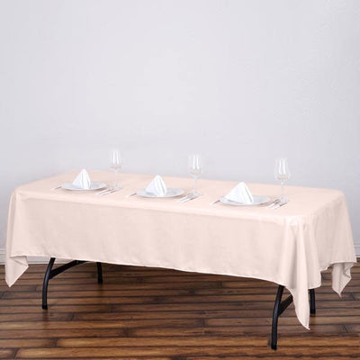 Elevate Your Event with the Blush Polyester Tablecloth Elevate Your Event with the Blush Polyester Tablecloth