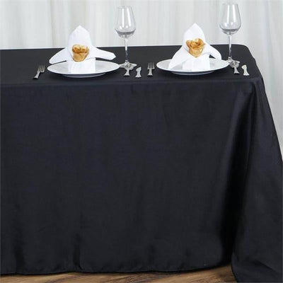 Enhance Your Event with a Black Seamless Polyester Tablecloth Enhance Your Event with a Black Seamless Polyester Tablecloth