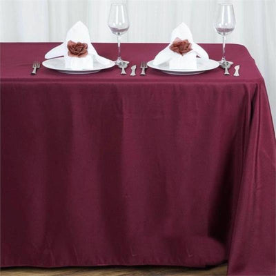 Elegant Burgundy Polyester Tablecloth Elegant Burgundy Polyester Tablecloth