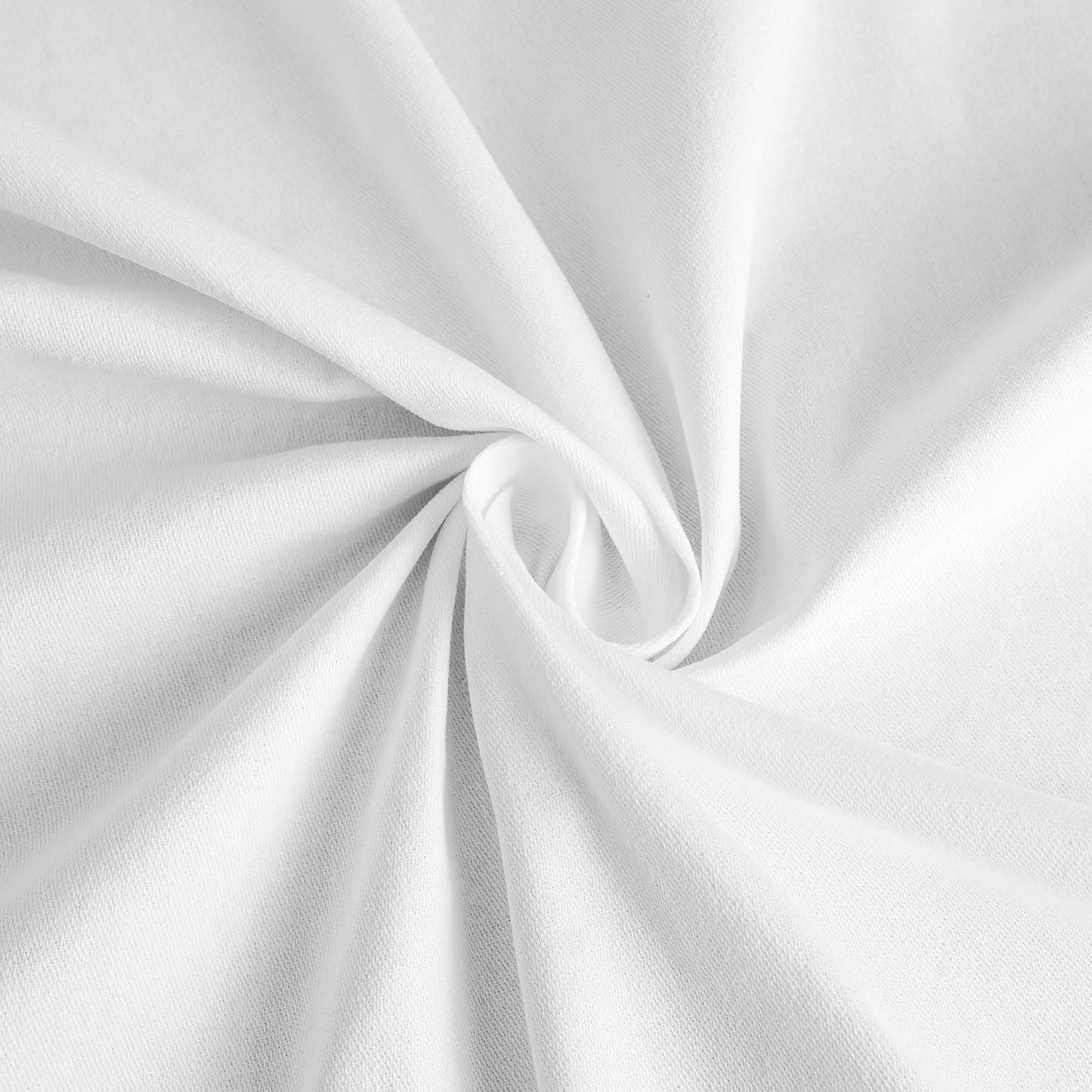 90" White Square 100% Cotton Linen Table Overlay Tablecloth