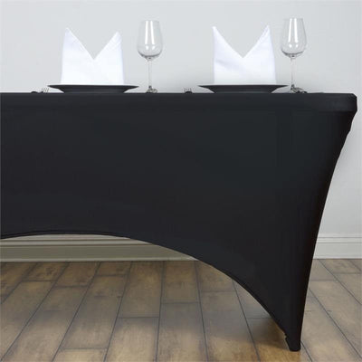 Elegant Black Spandex Tablecloth Elegant Black Spandex Tablecloth