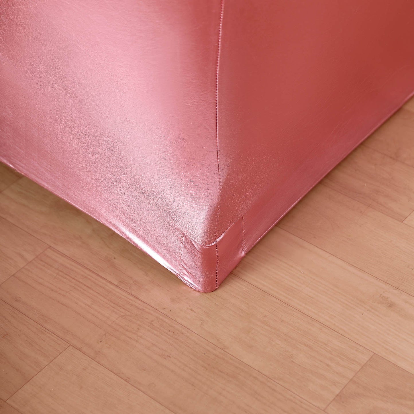 Rose Gold 6 ft Spandex Table Cover