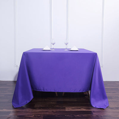 Elevate Your Event with Purple Polyester Tablecloth Elevate Your Event with Purple Polyester Tablecloth