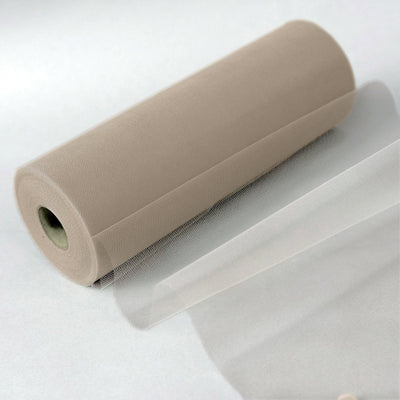 Durability Meets Elegance in Taupe Tulle Fabric Durability Meets Elegance in Taupe Tulle Fabric