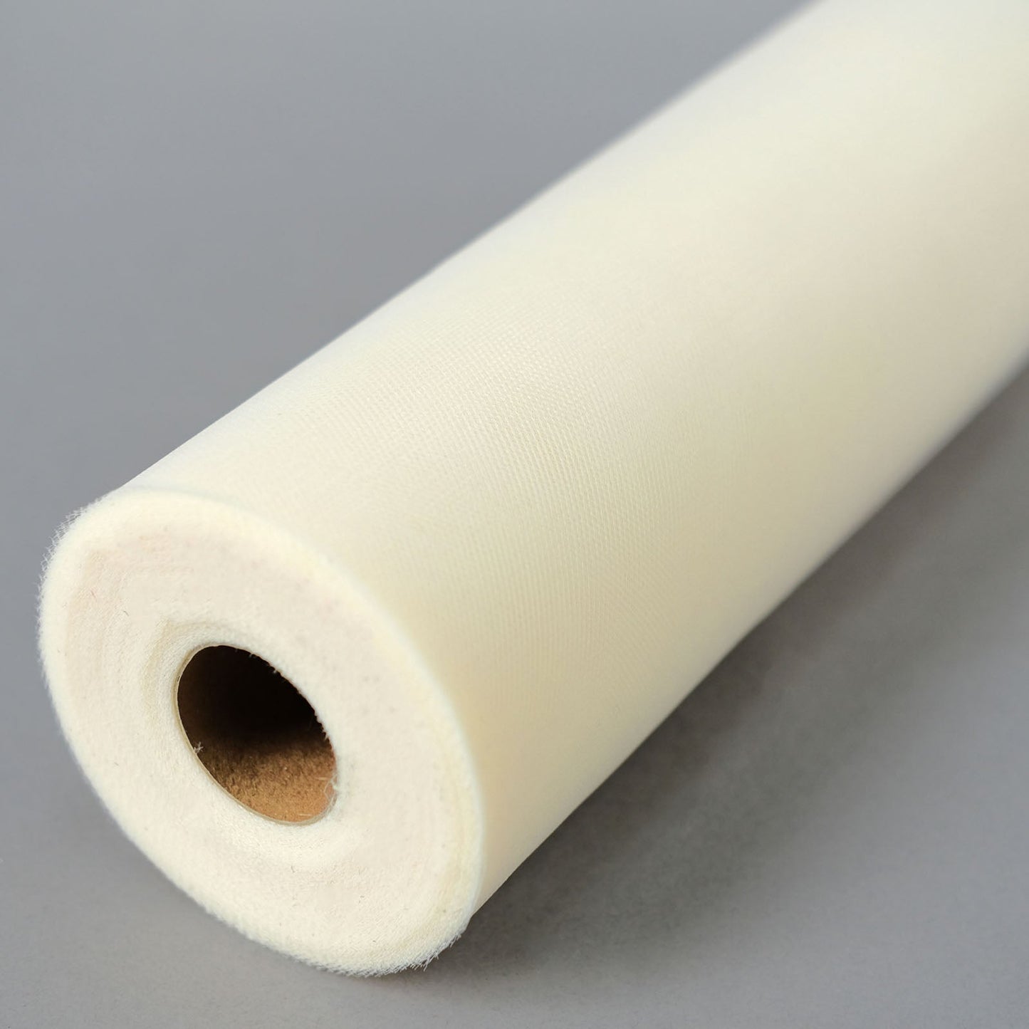 12 Inch x 100 Yard Ivory Tulle Sheer Fabric Roll