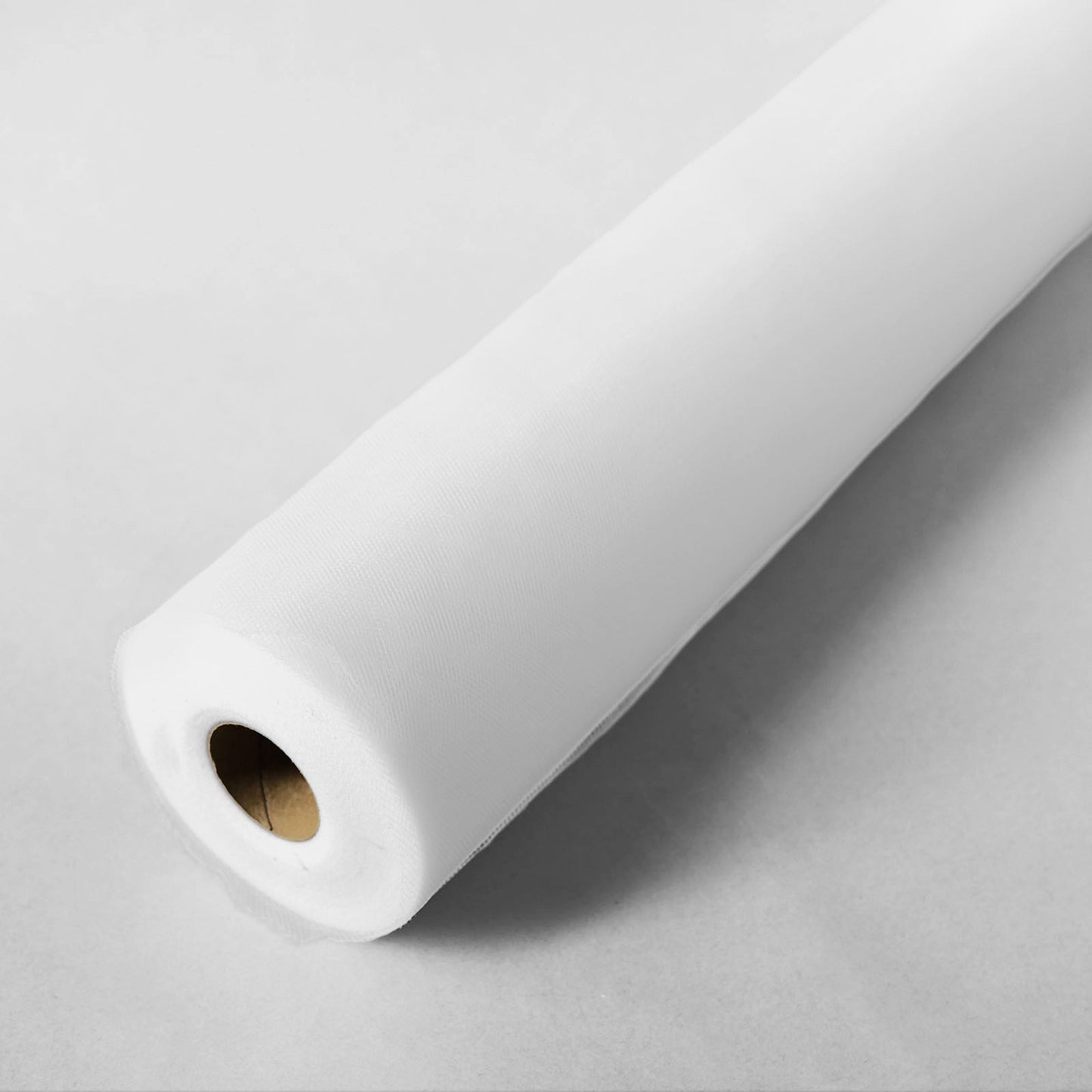 18 Inch x 100 Yard White Tulle Sheer Fabric Roll