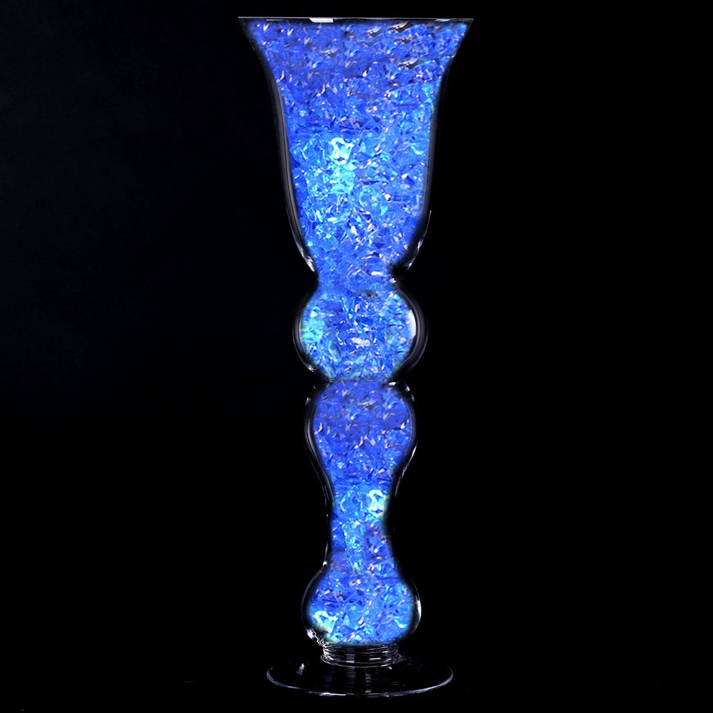 20" Tall 4 Pcs Curvy Trumpet Vase