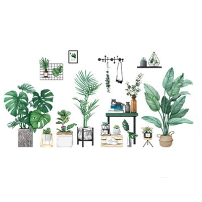 Transform Your Space with Green Potted Plants Wall Decals Transform Your Space with Green Potted Plants Wall Decals