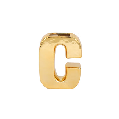 A Touch of Luxury with the Gold Plated Letter 'C' Sculpture A Touch of Luxury with the Gold Plated Letter 'C' Sculpture