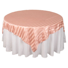 Satin And Rosette Tablecloths