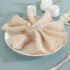 Burlap & Faux Linen Napkins