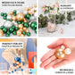 200Pcs Assorted Green, Gold and White Lustrous Faux Pearl Beads Vase Fillers, No Hole DIY Craft Bead Set