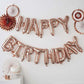 35" Rose Gold Letter and Number Balloons, Shiny Metallic Mylar Foil Helium Air Balloons